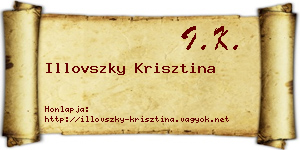Illovszky Krisztina névjegykártya